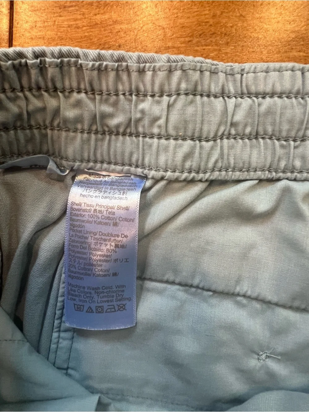 J. Crew NWT Men’s Pale Blue Dock Shorts Elastic Waist XXL